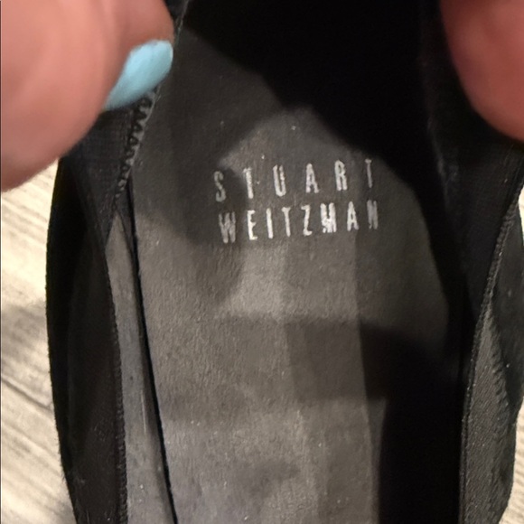 Stuart Weitzman Elegant Black Suede Heels size 9 - Picture 3 of 7